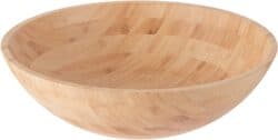 Large wooden salad bowl.