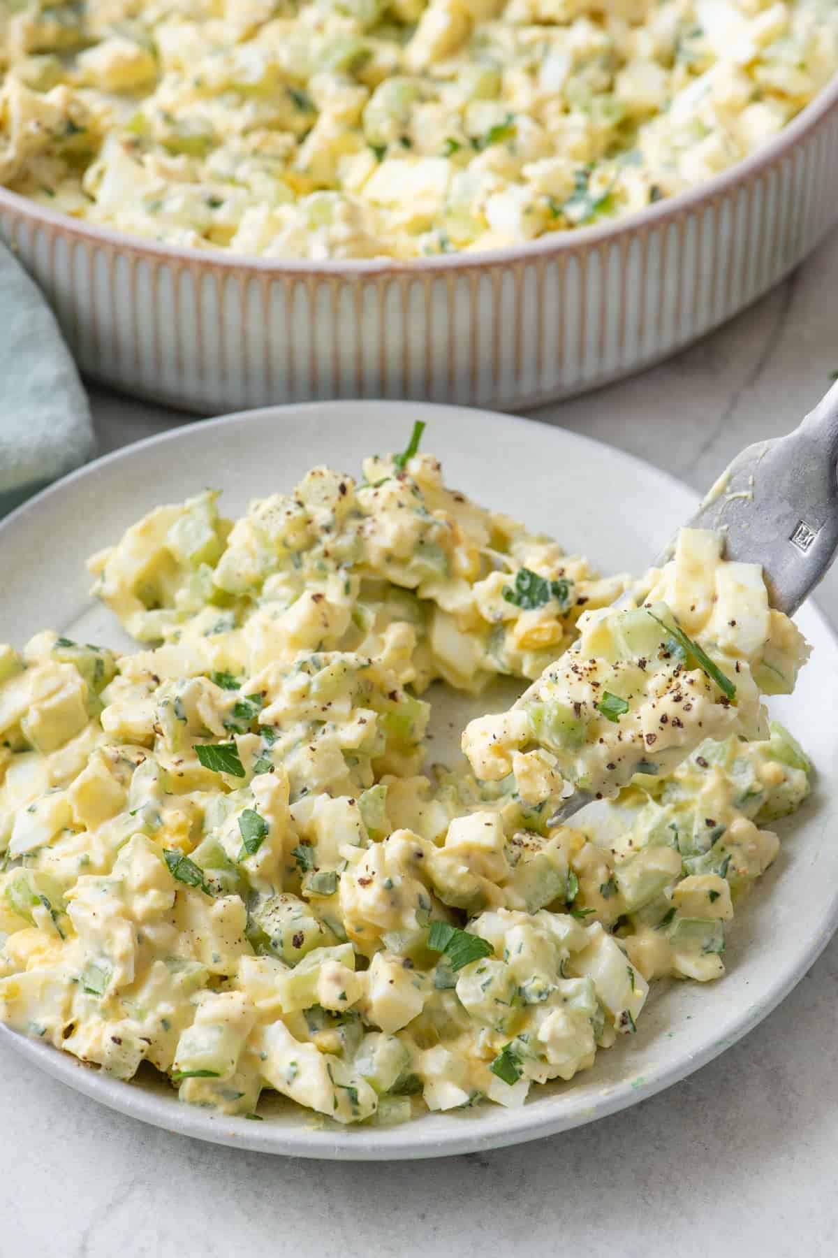 My recipe for Healthy Egg Salad is perfect for lunches. I make it healthier by replacing the mayo with greek yogurt. It's fast, full of flavor and filling!