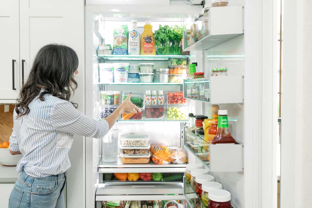 How to stock a fridge.