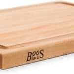 John Boos CB1054-1M2418150 Cutting Board, 24 Inches x 18 Inches x 1.5 Inches, Maple with Juice Groove