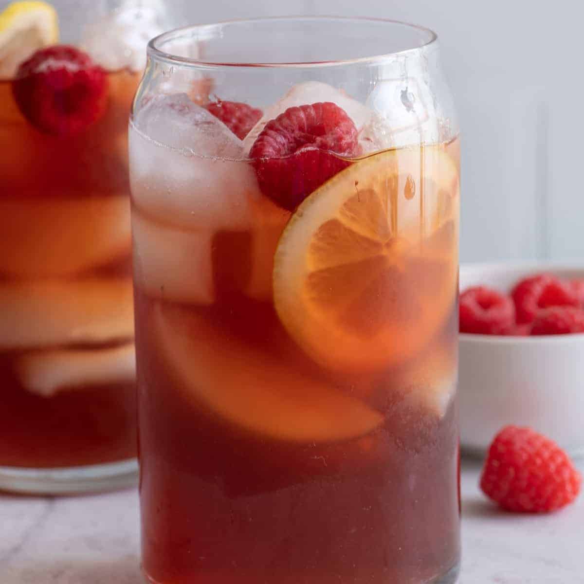 Raspberry iced tea.