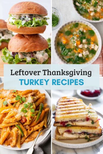Cover photo for leftover thanksgiving turkey recipes