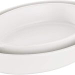 STAUB Ceramics Oval Baking Dish Set, 2-piece, Matte White