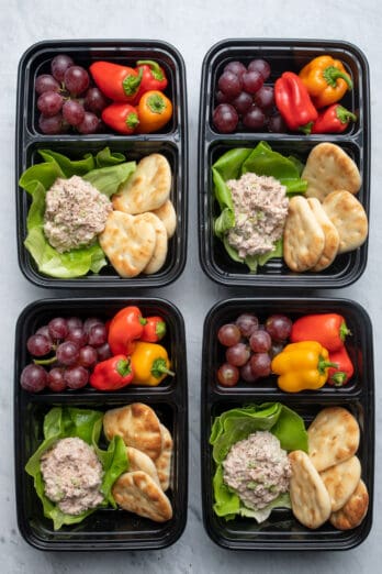 Tuna salad meal prep containers