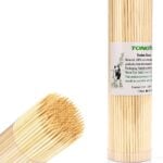 Pack of Bamboo 10 inch wooden skewers.