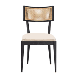 Libby Cane dining chair in nettlewood with ebony finish.